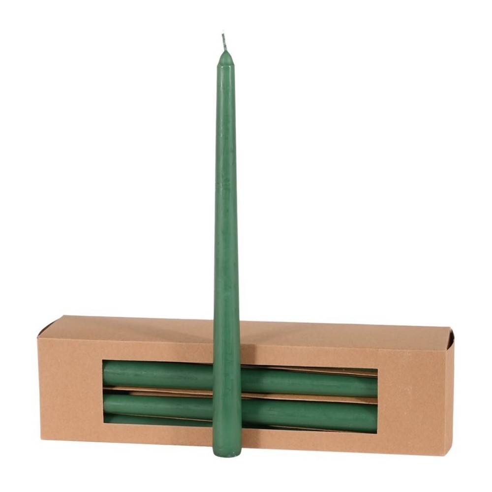 CANDELA CONICA H.300MM D.21MM. VERDE